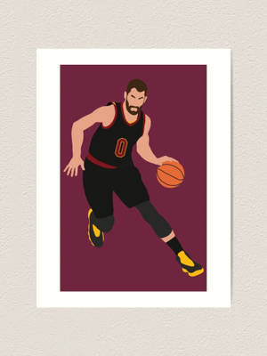Kevin Love Karikatuur muurpapier — 3:4 Muurpapier