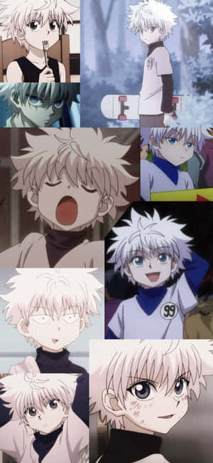 Killua Collage Hunter X Hunter PFP — Vivo X200 FE Muurpapier