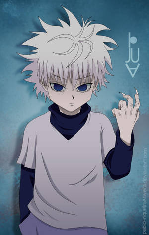 Killua Estetiese Anime-seun — Xiaomi Pad Mini Muurpapier
