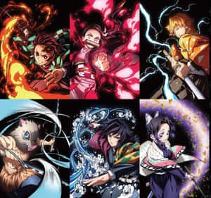 Demon Slayer prente — Demon Slayer Nezuko Muurpapier