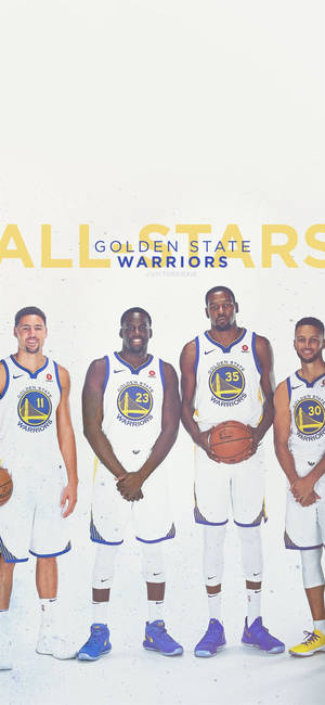 Klay Thompson GSW all-stars agtergrond — ROG Phone 9 FE Muurpapier