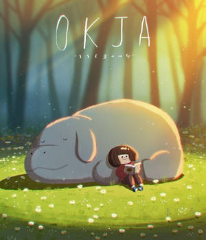 Klein Mija En Okja-foonagtergrond. — Galaxy Z Vou 6 Muurpapier