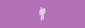 Kleur Periwinkle Met Gestileerde Menslike Omtrek Twitter Kop — Ligpers aesthetics Muurpapier