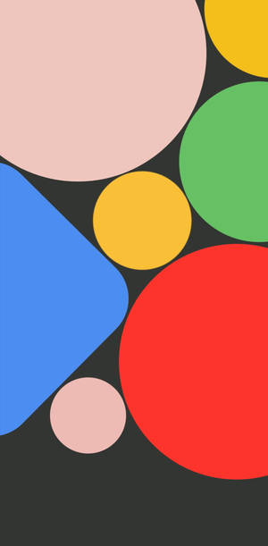 Kleurige Vorms Google Pixel 4 Agtergrond
