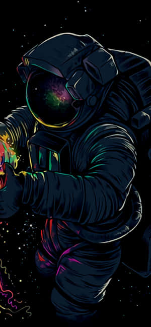 Koel Abstrakte iPhone-agtergrond — iPhone 12 Pro Max Muurpapier
