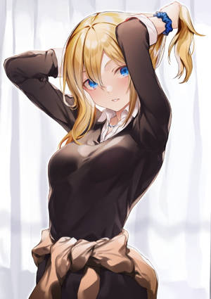 Koel Anime Meisie PFP Ai Hayasaka — Snoesige anime meisie Muurpapier