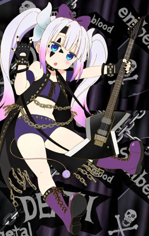 Koel Anime Meisie PFP Kanna Kamui — Snoesige anime meisie Muurpapier