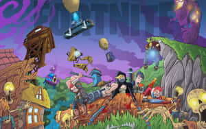 Koel Fortnite-agtergrond — Koel fortnite Muurpapier