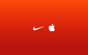 Koel Minimalistiese Nike en Apple Kenteken — Cool Nike Muurpapier