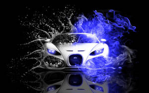 Koel motor Bugatti Veyron muurpapier — Koel motors Muurpapier