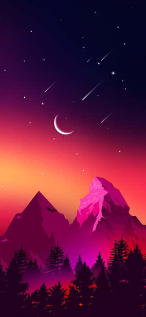 Koel Neon Woud iPhone Agtergrond — Nokia Muurpapier
