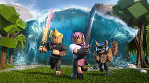 Koel Roblox Weg van Golwe — Cool Roblox Muurpapier