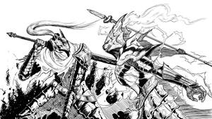 Koel Tekening Dark Souls Muurpapier — Donker siele Muurpapier
