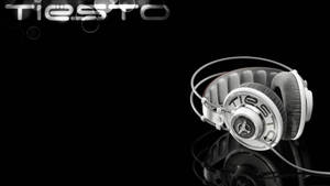 Koel Tiesto-grafika-oorfone-agtergrond — Battery Saving Muurpapier