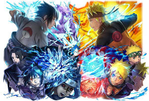 Koel Naruto teenoor Sasuke — Naruto vs sasuke Muurpapier