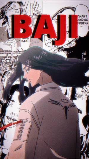 Komiese Styl Baji Tokyo Revengers — Anime iPhone Muurpapier