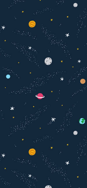Kosmos Vektorkuns agtergrond — iPhone 13 Pro Muurpapier