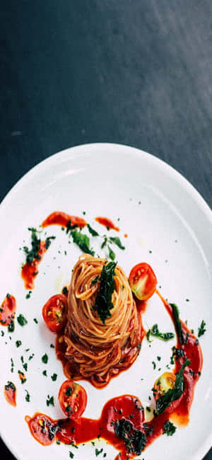 Iphone X Pasta Agtergrond — iPhone 13 Pro Muurpapier