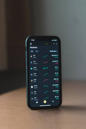 Kriptogeldeenheid Mobiele Toep-agtergrond — Nokia Muurpapier