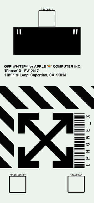 Off White iPad — iPhone Xs Muurpapier