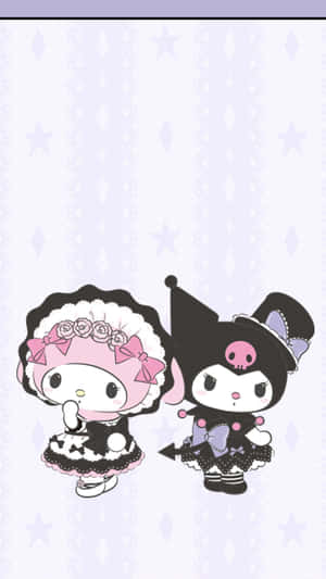 Kuromi iPhone — Sanrio GIF Muurpapier