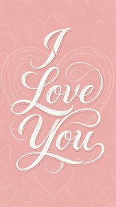 Elegante tipografie-liefdesagtergrond met kursiewe Ek Lief Jou.