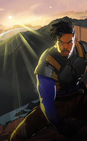 Kwaad Killmonger-agtergrond — Lenovo Idea Tab Plus Muurpapier