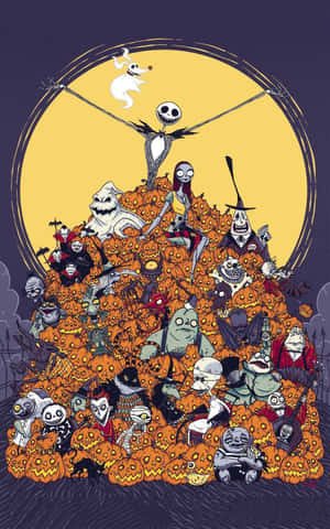 Nightmare Before Christmas-foon — Infinix Xpad 20 Muurpapier
