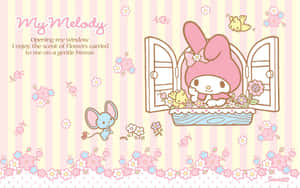 Sanrio-agtergrond — Halloween kitty estetiese Muurpapier