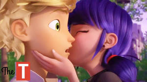 Ladybug en Cat Noir Soen geskokte agtergrond