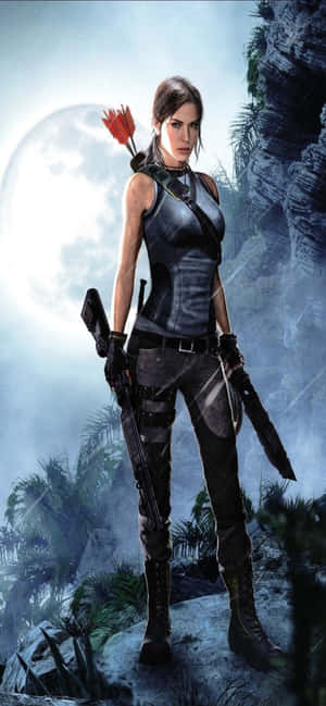 iPhone XS Max Rise of the Tomb Raider-agtergrond — iPhone 18 Pro Max Muurpapier