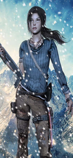 Iphone Xs Max Rise Of The Tomb Raider Agtergrond — iPhone 13 Pro Max Muurpapier