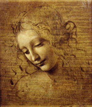 Leonardo Da Vinci Vroulike Hoof Skildery muurpapier — Galaxy Z Vou Muurpapier