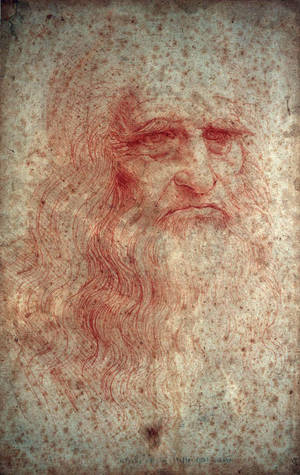 Leonardo Da Vinci Selfportret muurpapier — Redmi Pad 2 9.7 Muurpapier