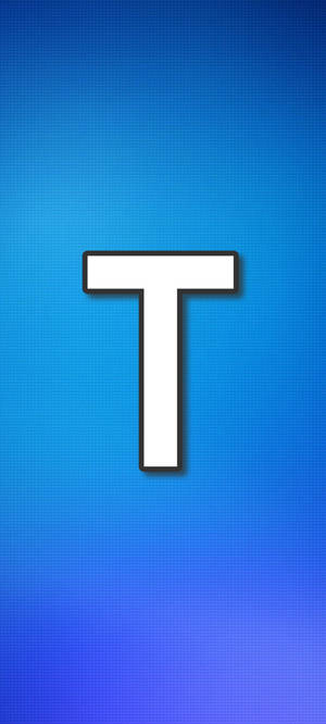 Letter T roosterpatroon agtergrond — 1440x3200 Muurpapier