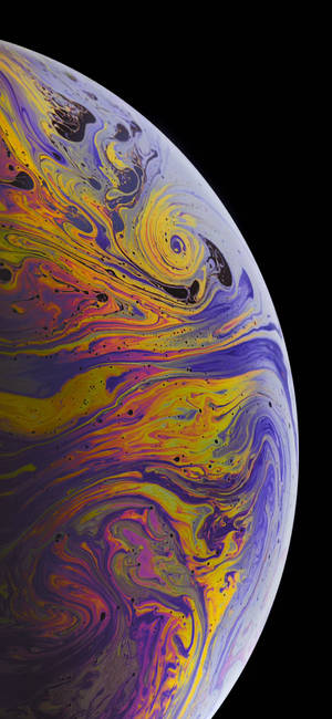 Geel & Pers Iphone Xs Muurpapier