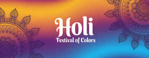 Holi, Fees van Kleure, Kleure, Reënboog, Gradiënt, Lewendig, Viering, Hindoe, Fees, Indië, Indiese, Kultuur, Tradisioneel, Ontwerp, Patroon, Intrikate, Kuns, Grafies, Agtergrond, Muurpapier — Graduasie Muurpapier