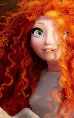 Merida met deurmekaar hare-agtergrond. — Honor Pad 10 Muurpapier