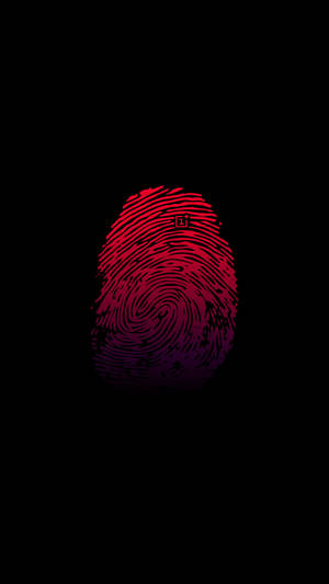 Oneplus Rooi Duimafdruk-agtergrond