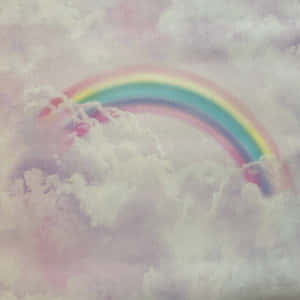 Pastel Reënboog Agtergrond — Pastel reënboog Muurpapier