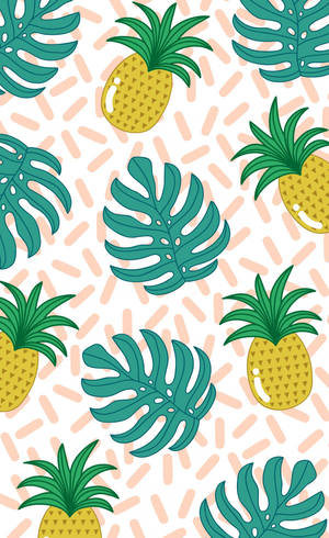 Pynappels somerfoonagtergrond — Honor Pad 10 Muurpapier