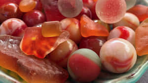 See Glas Beelde — Oranje estetiese GIF Muurpapier