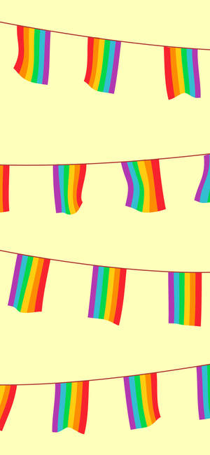LGBT Pride Fiesta Vlag agtergrond — iPhone 13 Mini Muurpapier