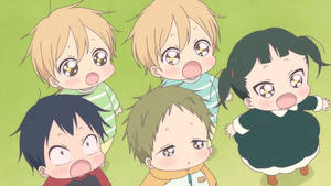 Lieflike Anime Kinders muurpapier — Oulik anime GIF Muurpapier