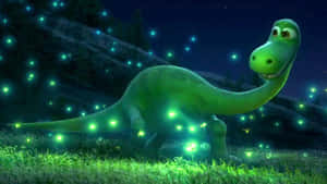 Lieflike Babi-dinosourus wat deur die Welige Woud Stap — Oulike dinosourus Muurpapier