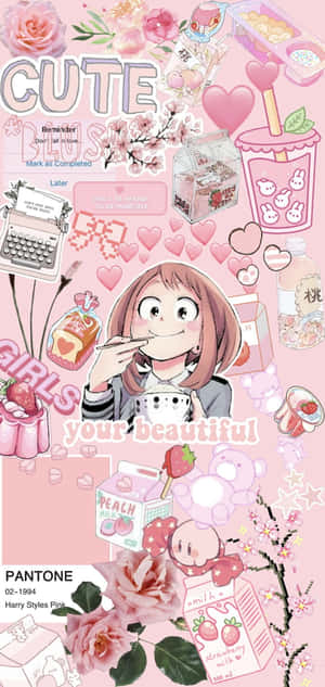 Uraraka Esteties — Estetiese foon Muurpapier