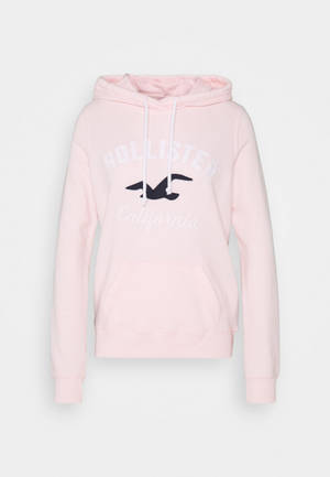 Ligpienk Hollister-trui baadjie muurpapier — Lae Kontras Muurpapier