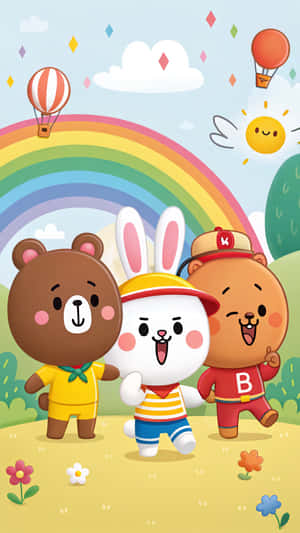 groep, hondjie, kleure, katjie, tekenprent, liefde, vriendskap, vriende, papawer, blom, Line Friends, handelsmerk, agtergrond, lyn, wasbeer, panda, gesin, ry, kuns, versameling