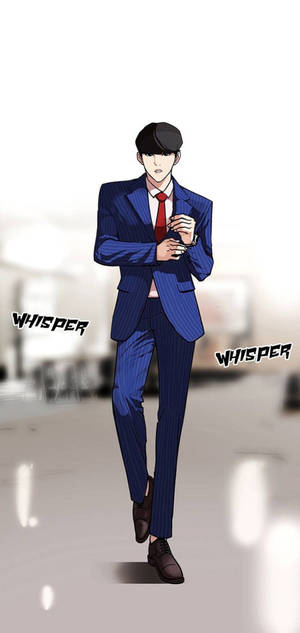 Lookism Daniel Park in pak agtergrond — iPhone 12 Pro Muurpapier