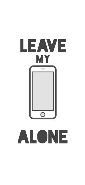 Wit iPhone Los My Foon Uit — Galaxy S25 Edge Muurpapier